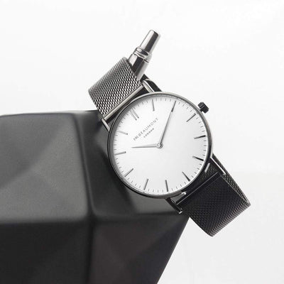 Treat Personalised Men's Metallic Charcoal Grey Watch