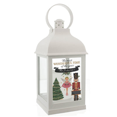 Personalised Memento LED Lights, Candles & Decorations Personalised Nutcracker White Lantern