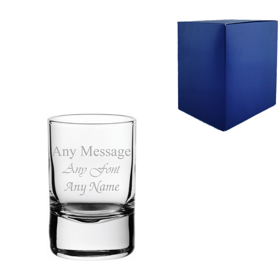 Personalised Engraved 2oz Shot Glass with Any Message