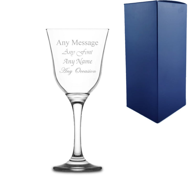 Personalised Vals Vintage Wine Glass 295ml with Gift Box
