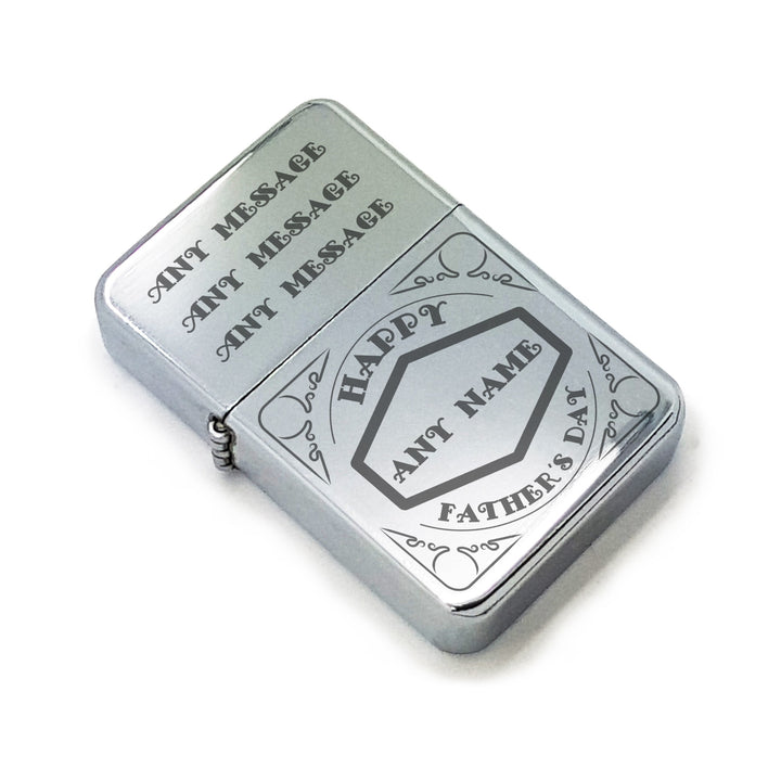 Personalised Retro Steel Lighter with Engraving