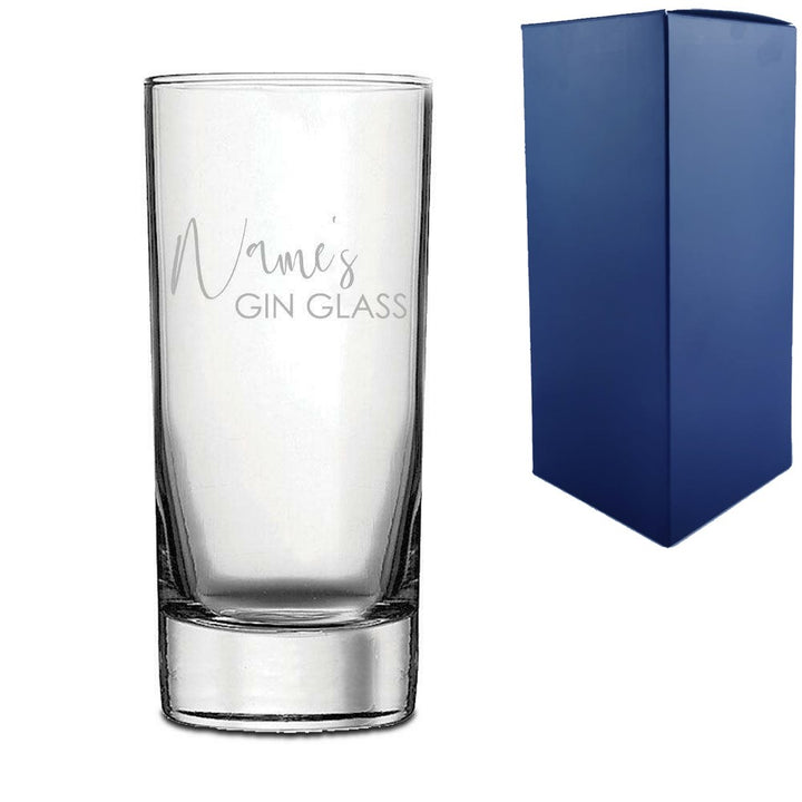 Personalised Gin Hiball Glass with Name