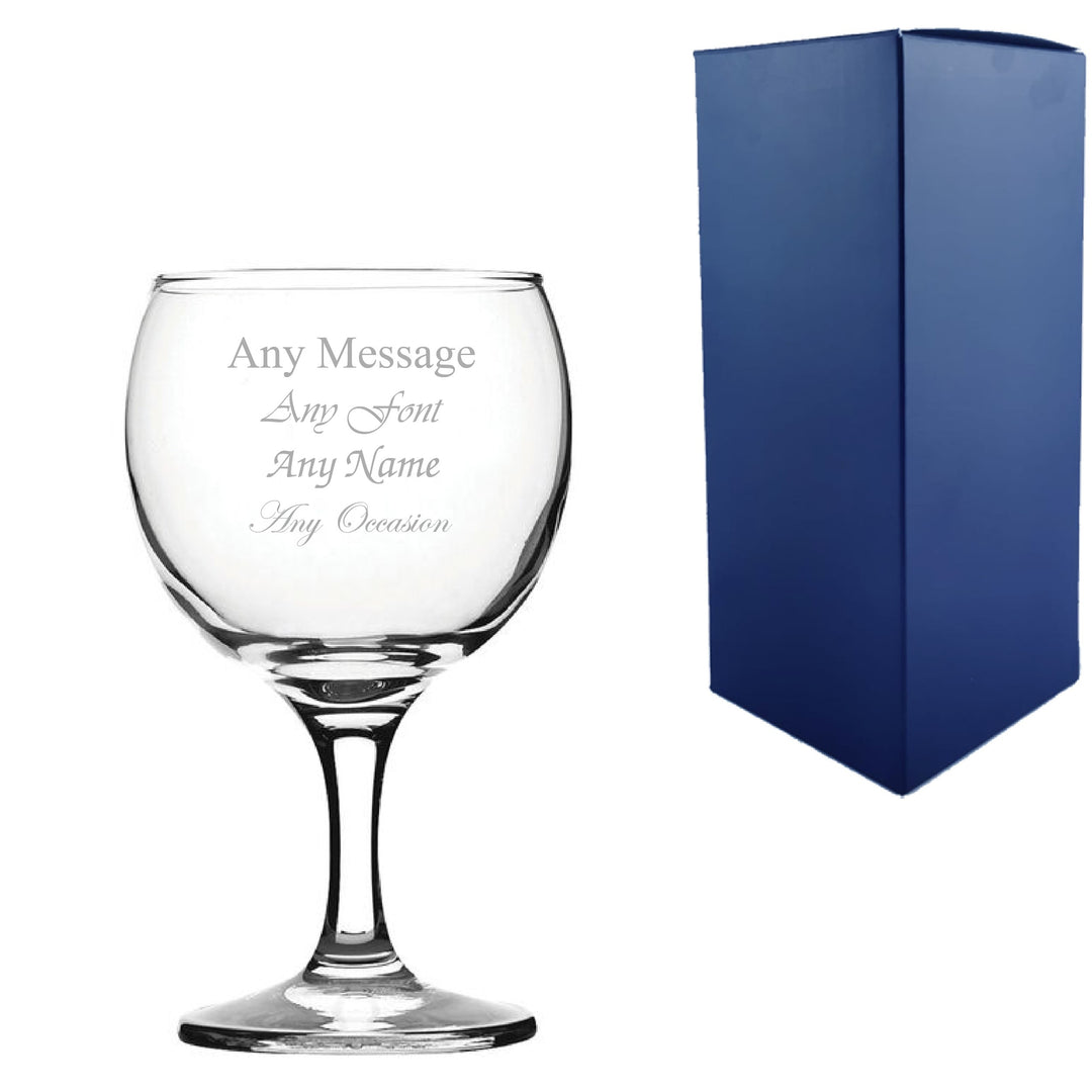 Personalised Paris Modern Wine Glass 258ml