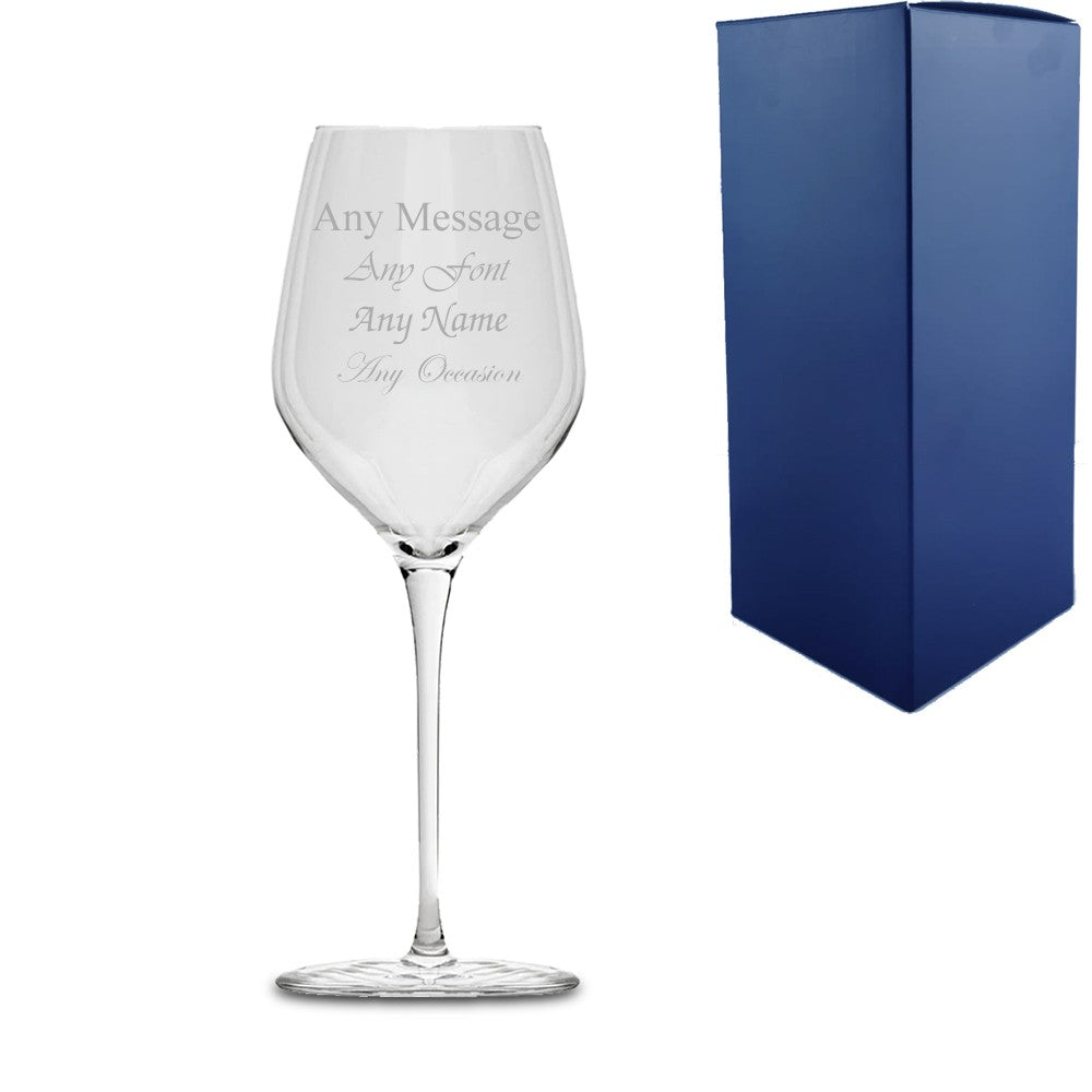 Personalised Inalto Tre Sensi Wine Glass with Gift Box