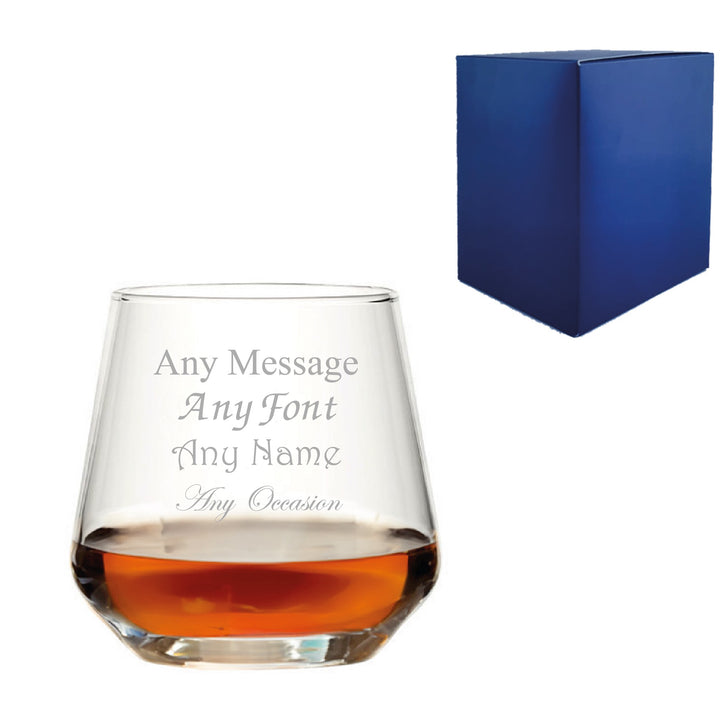 Personalised Allegra Whisky Glass Tumbler 340ml