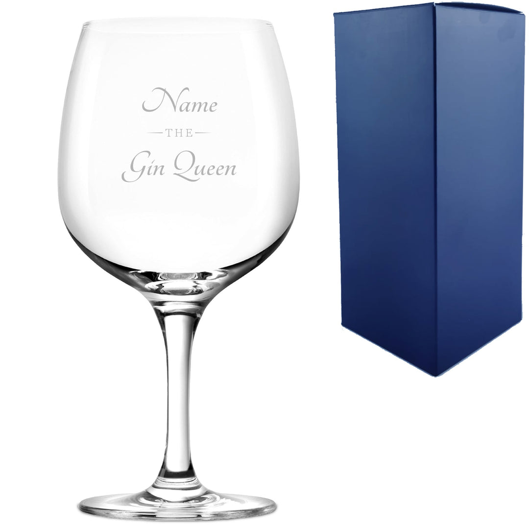 Personalised Gin Copa Balloon Glass – The Gin Queen