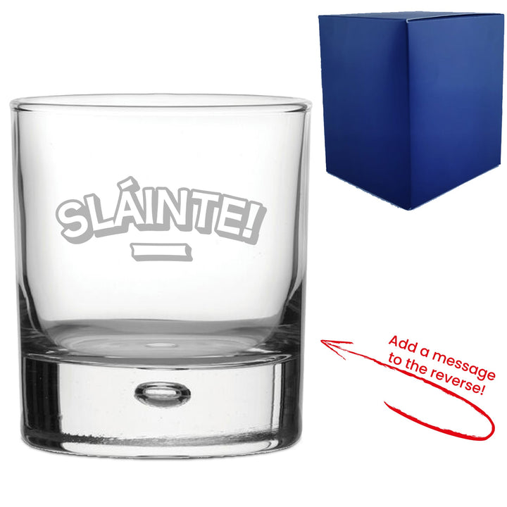 Personalised Slàinte Whisky Glass with Message