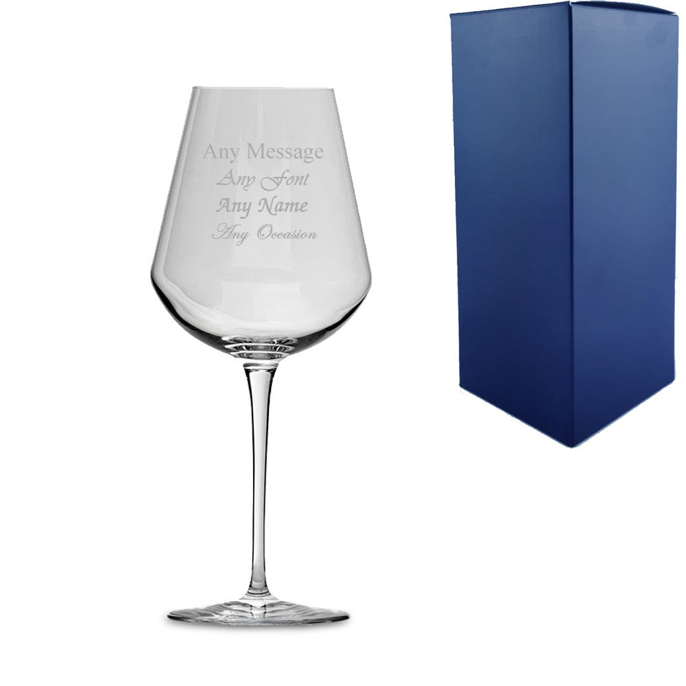 Personalised Inalto Uno 380ml Wine Glass with Gift Box