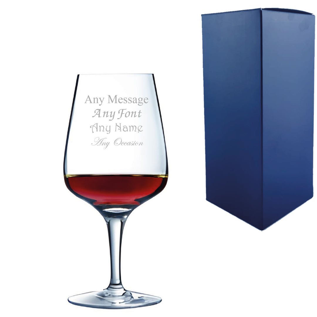 Personalised Crystal Wine Glass 350ml in Gift Box