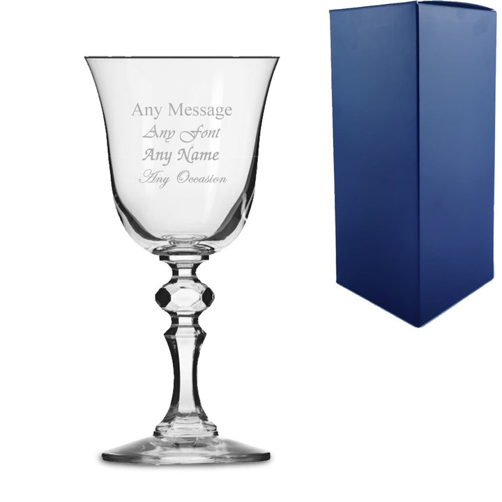Personalised 220ml Jasmine Red Wine Glass with Gift Box