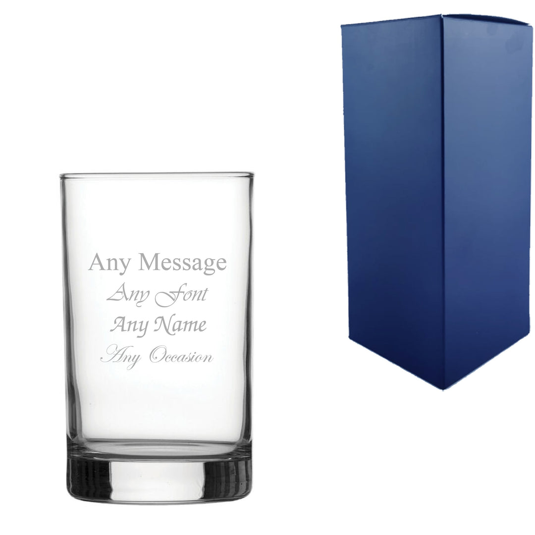 Personalised Engraved Hiball Glass 251ml with Message