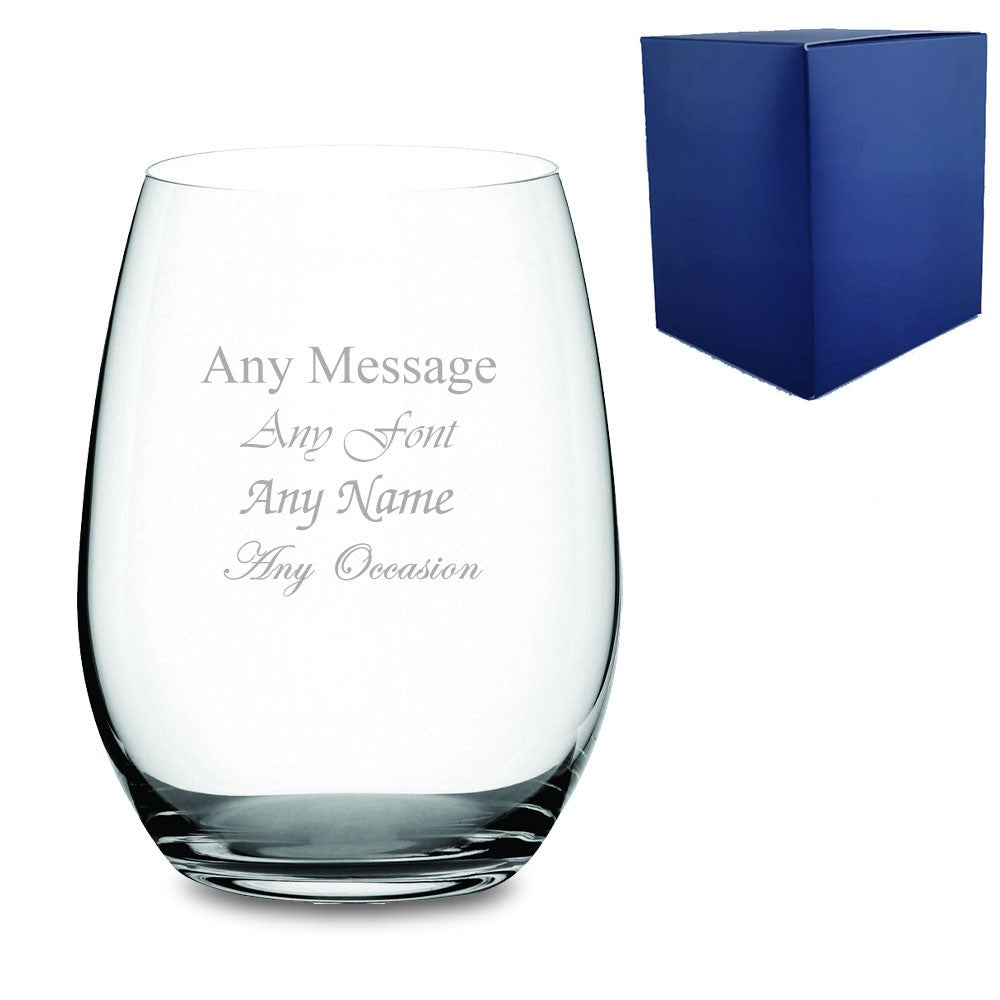 Personalised Stemless Gin Tumbler 21oz with Gift Box