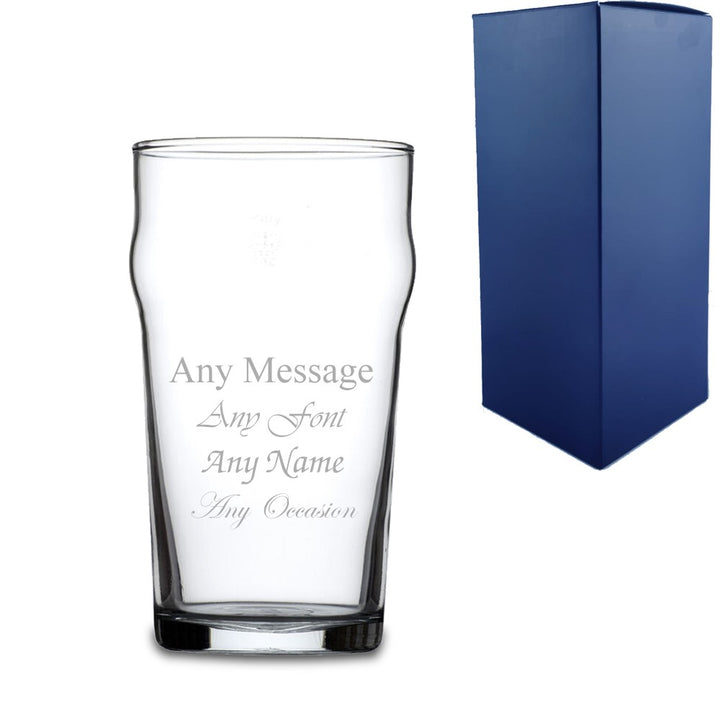 Personalised Engraved Nonic Pint Glass