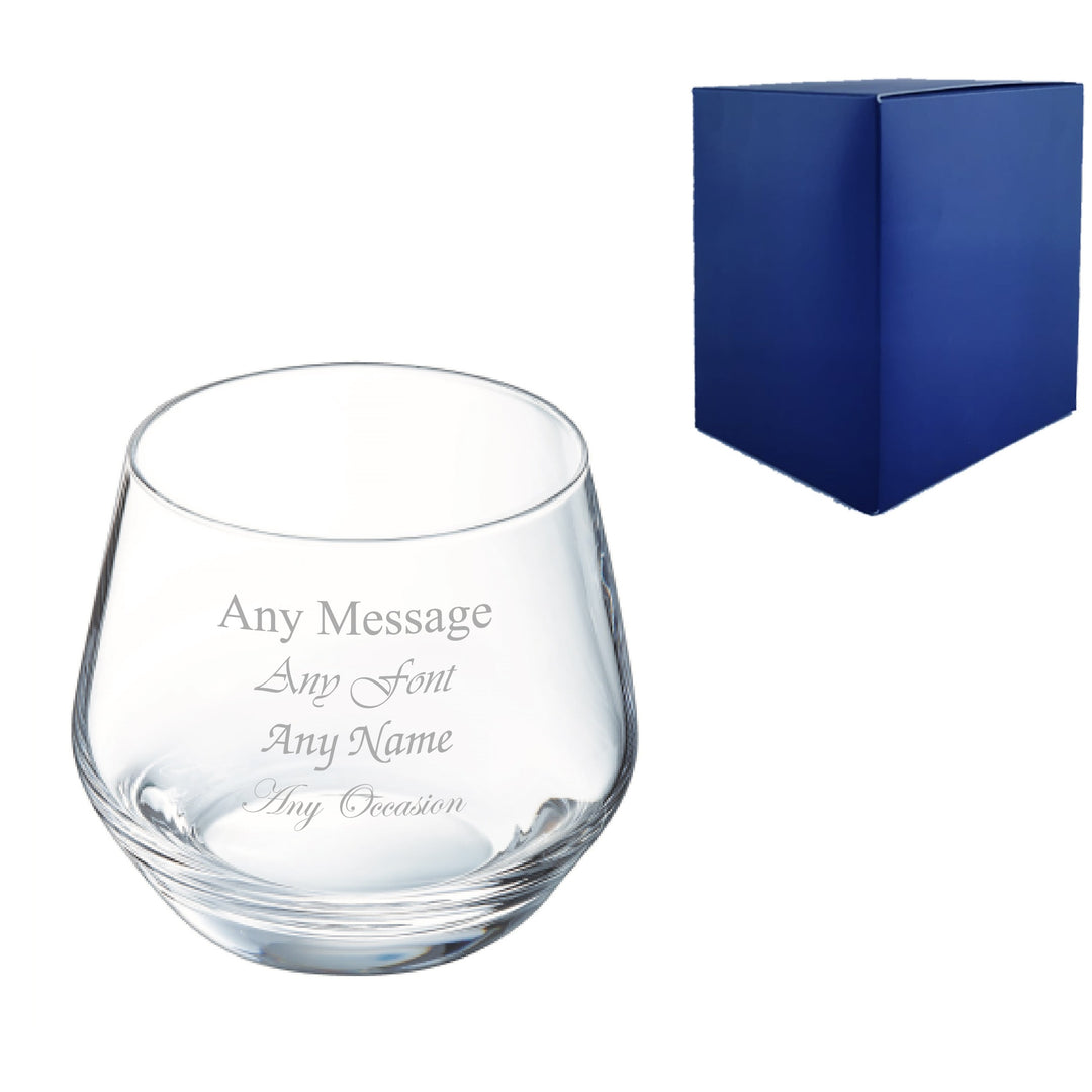 Personalised Engraved Lima Rocks Tumbler Glass 350ml