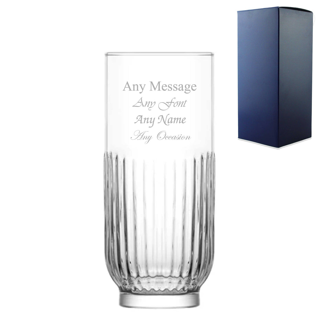 Personalised Highball Glass with Gift Box