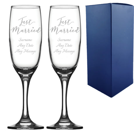 Personalised Champagne Flutes