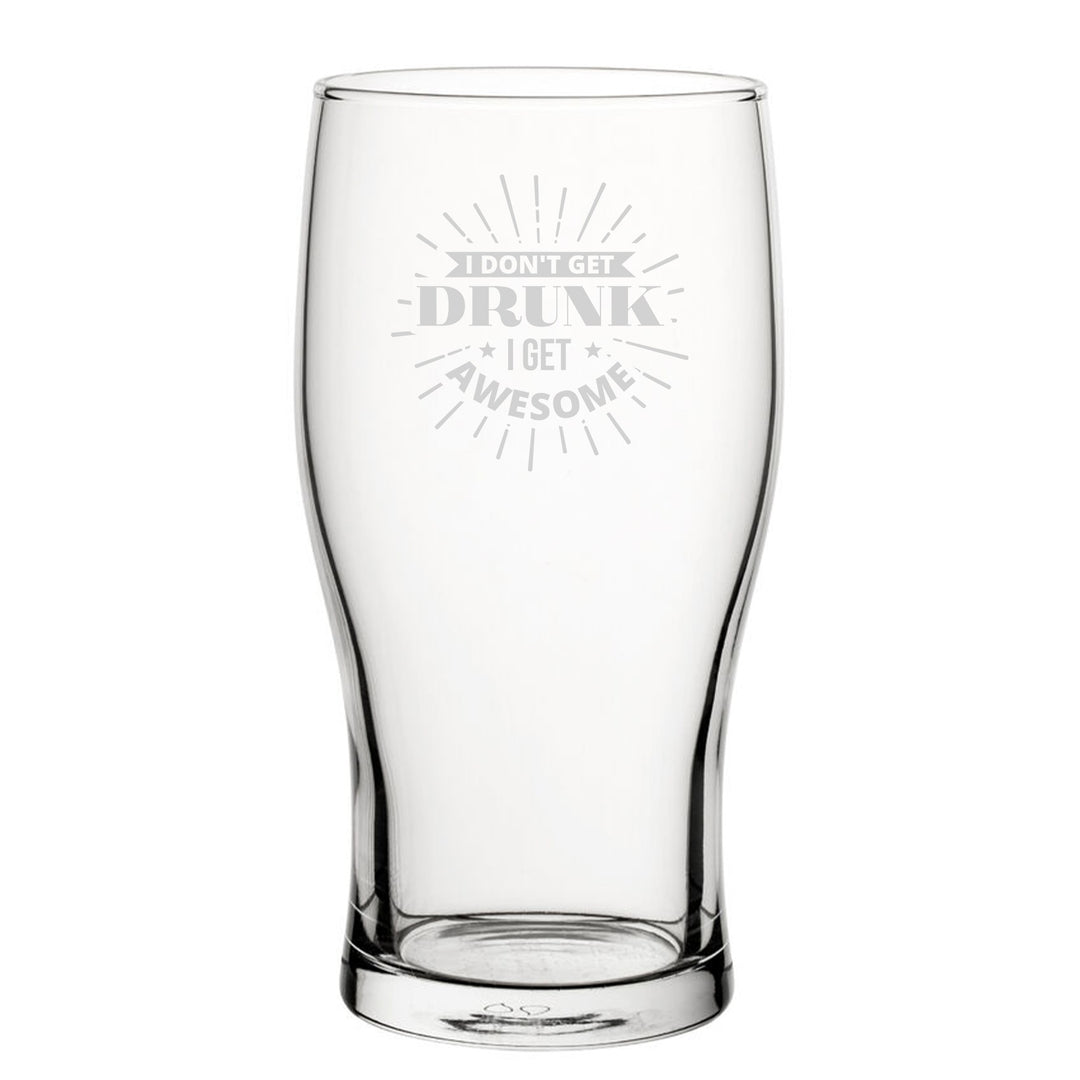 Engraved Novelty Tulip Pint Glass - I Don&