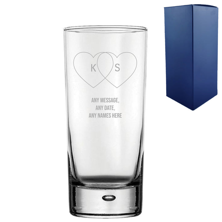 Personalised Valentine’s Day Bubble Hiball Glass