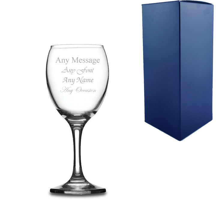 Personalised 9oz Imperial Wine Glass