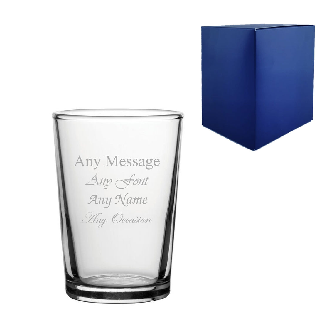 Personalised Engraved Conical Tumbler Glass 207ml