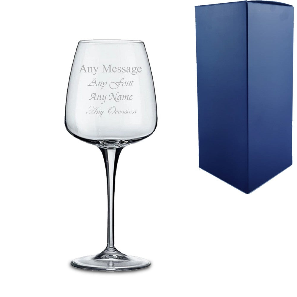 Personalised Aurum White Wine Glass 350ml with Gift Box