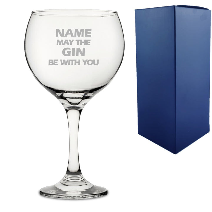 Personalised Star Wars Gin Balloon Glass with Gift Box