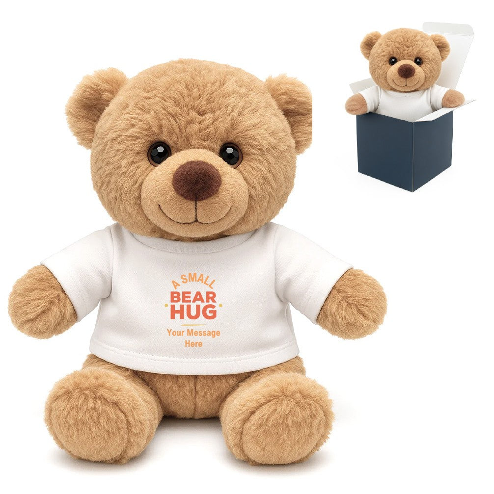 Personalised Small Bear Hug Teddy with T-shirt