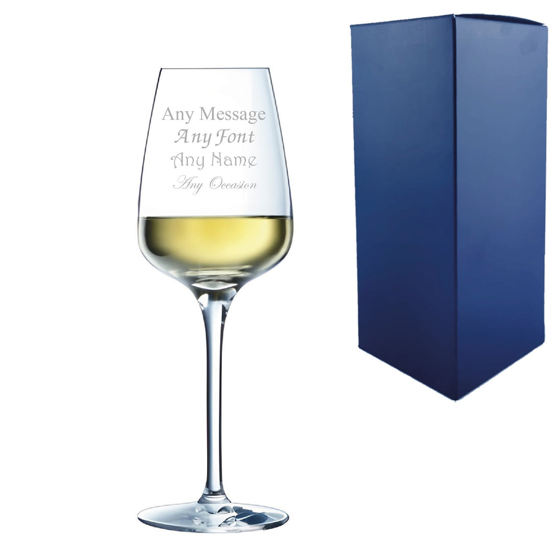 Personalised Crystal Wine Glass 250ml in Gift Box