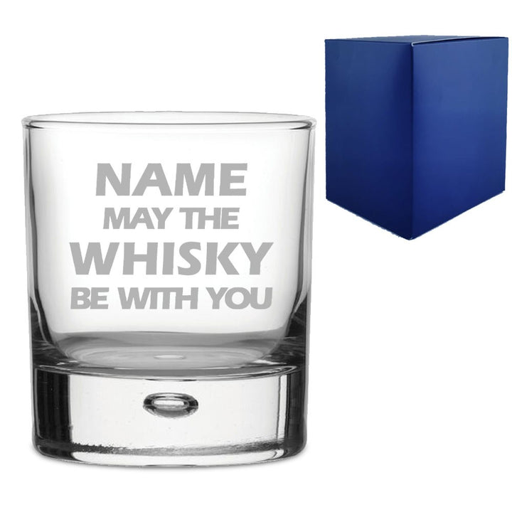 Personalised Name May The Drink Be With You Whisky Tumbler