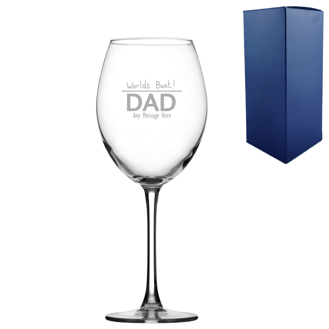 Personalised Father’s Day Enoteca Wine Glass
