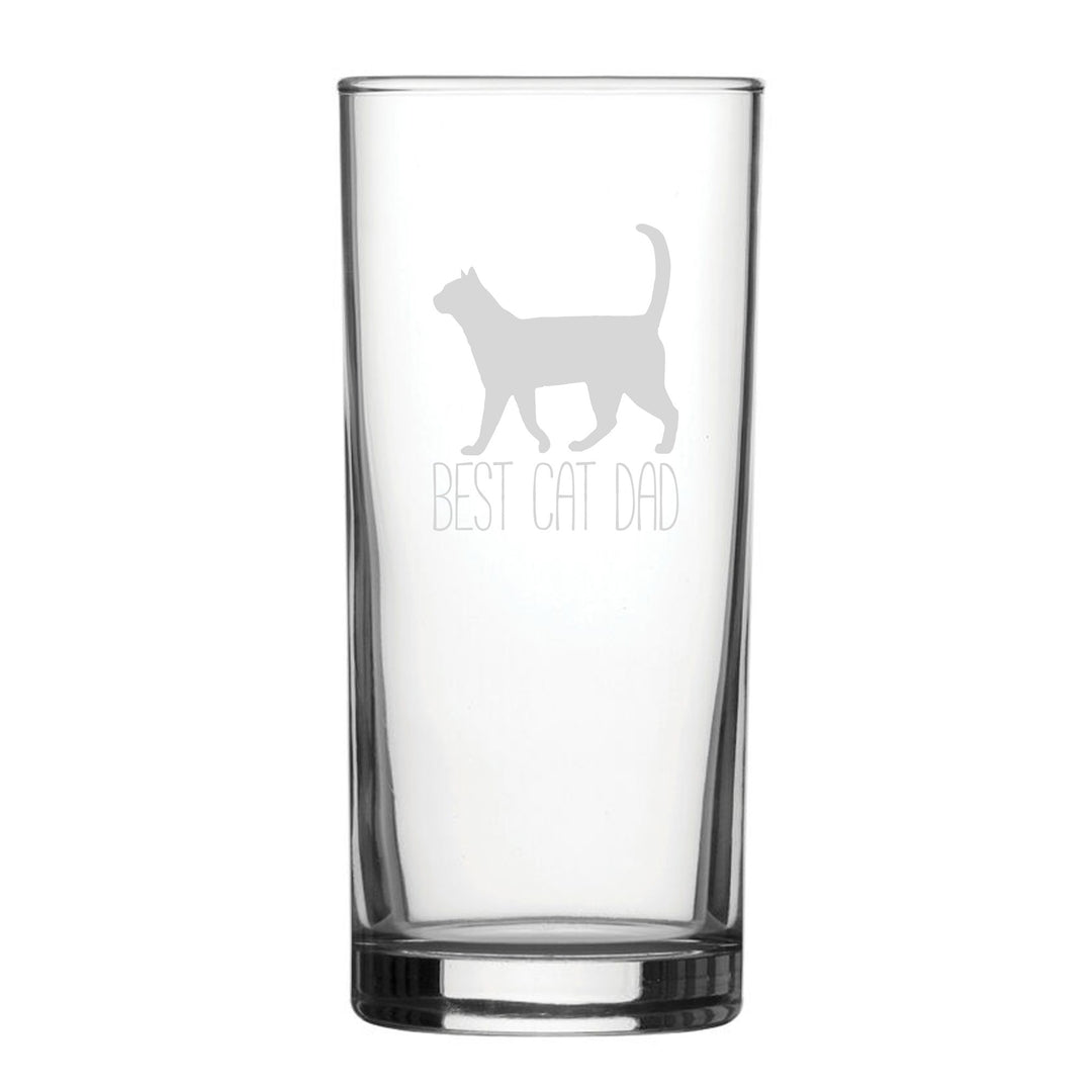 Engraved Novelty Hiball Glass – Best Cat Dad