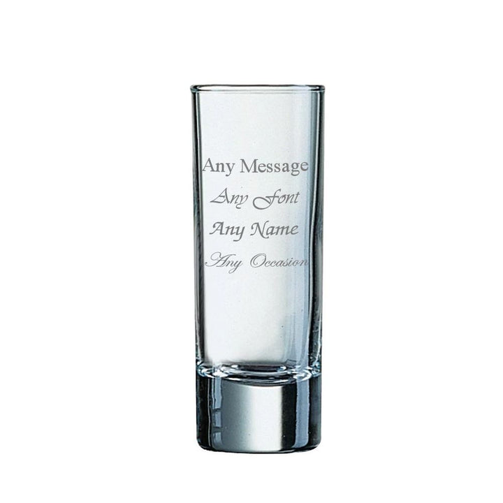 Personalised 60ml Tall Heavy Base Shot Glass