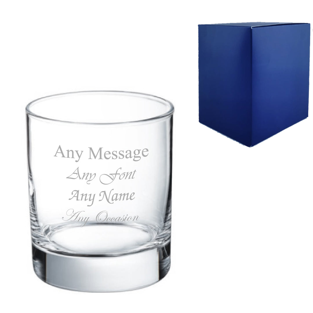 Personalised Engraved Whisky Glass with Message