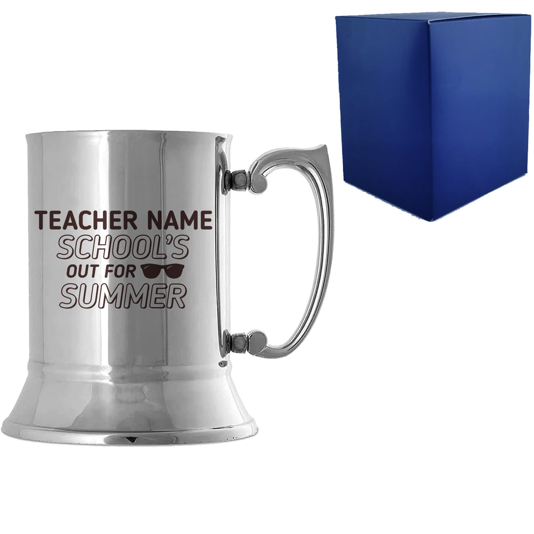 Personalised Teacher Metal Tankard - School&