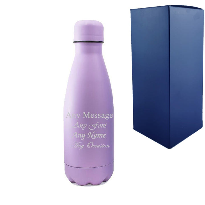 Personalised Purple 350ml Thermal Bottle
