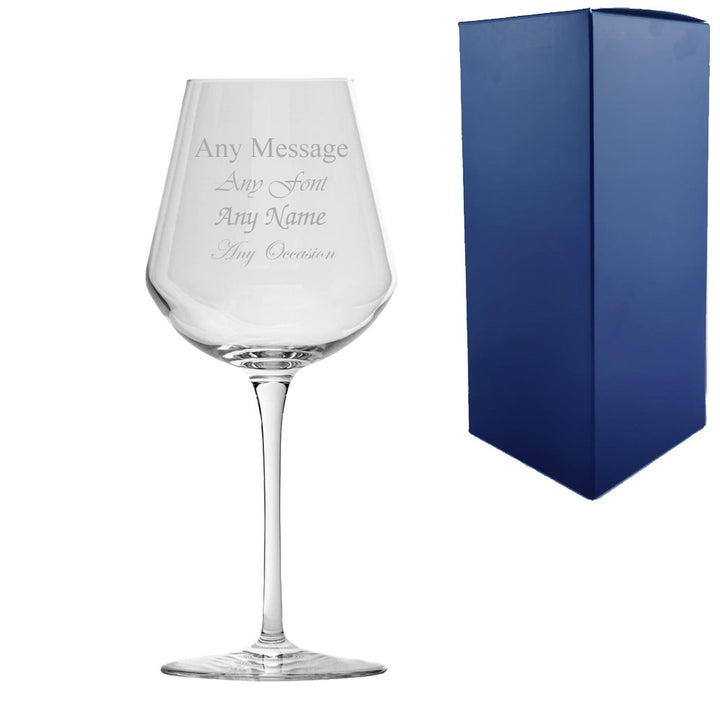 Personalised 470ml Inalto Uno Wine Glass with Gift Box