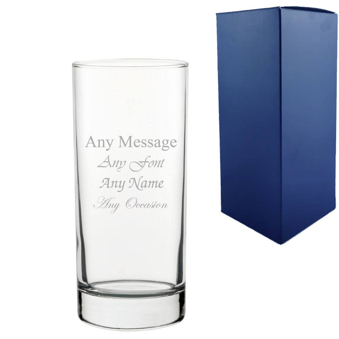Personalised Engraved Weighted Hiball Glass 384ml
