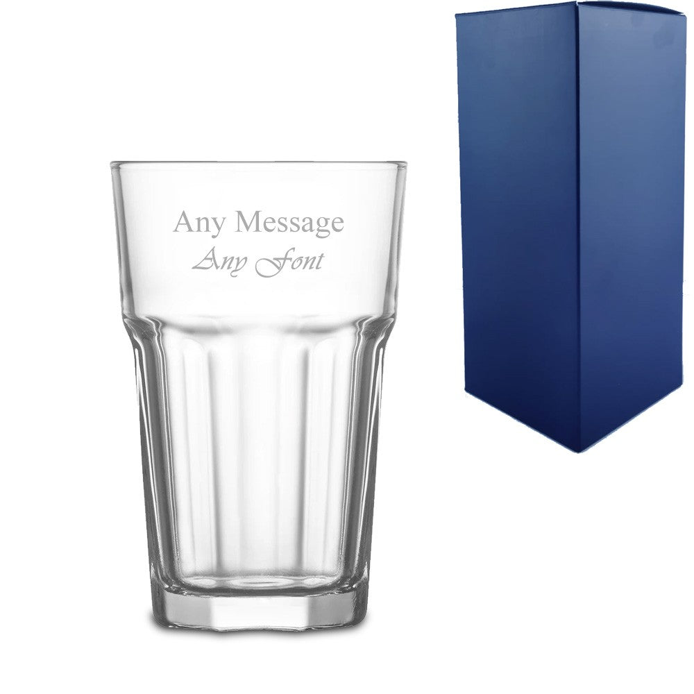 Personalised Aras Iced Tea Glass 300ml with Gift Box