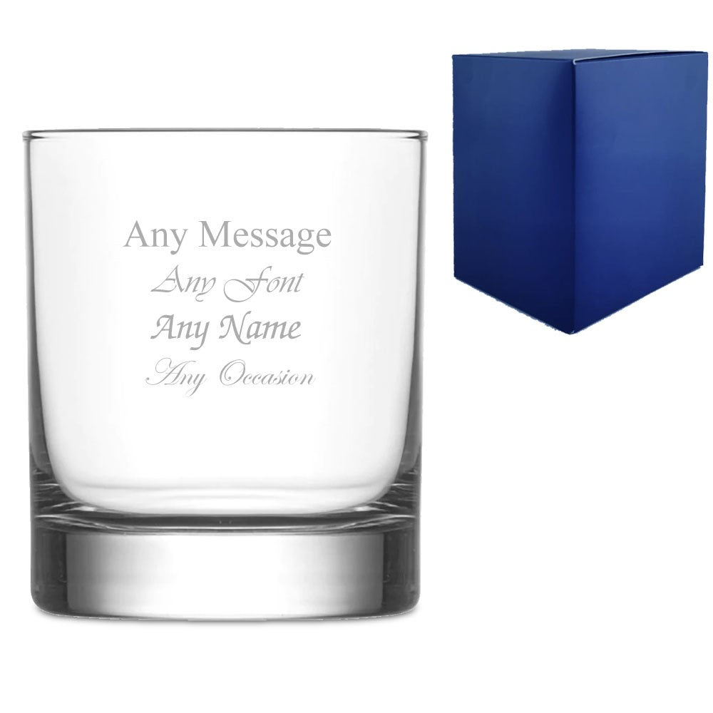 Personalised 305ml Ada Whisky Glass with Gift Box