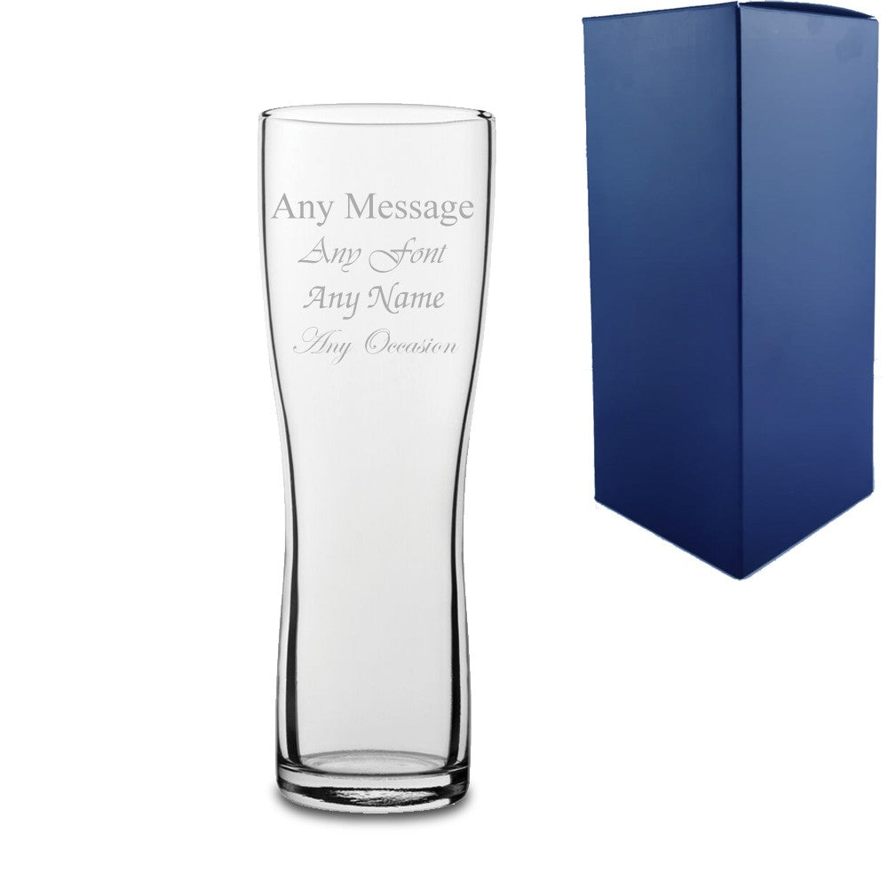 Personalised Engraved Aspen Pint Glass with Gift Box