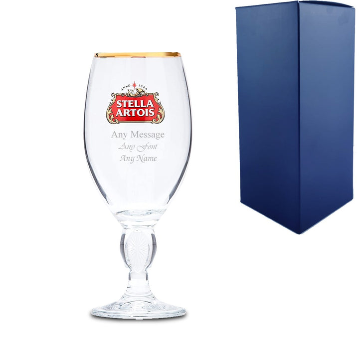 Personalised Engraved Stella Half Pint Glass 10oz