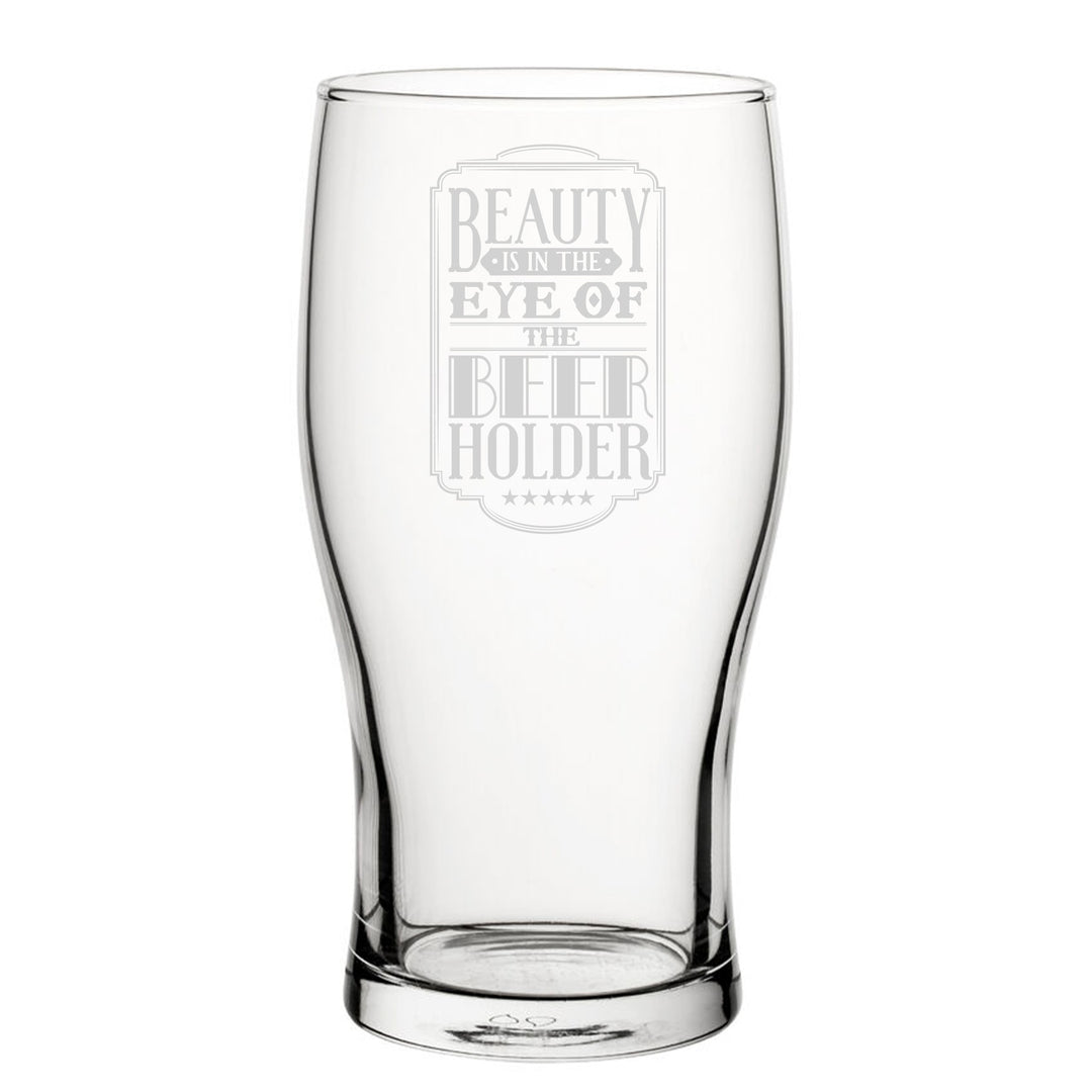 Engraved Novelty Tulip Pint Glass - Beer Holder Design