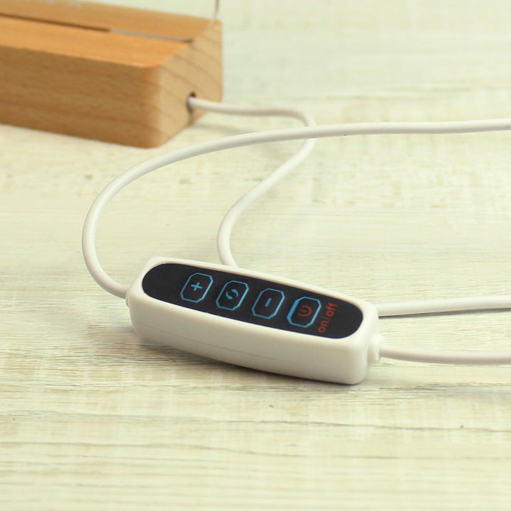 Personalised Gonk Wooden Based LED Christmas Light – alternative view