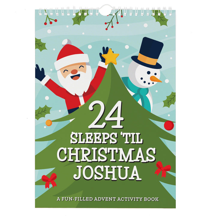 Personalised 24 Sleeps Christmas Activity Advent Calendar – alternative view