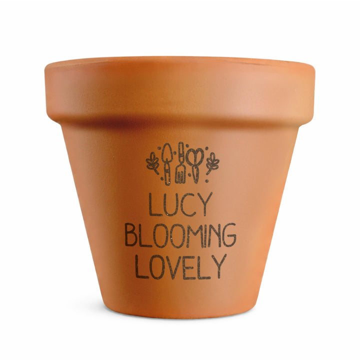Personalised Gardening Terracotta Plant Pot, The Personal Shop, personalised gifts