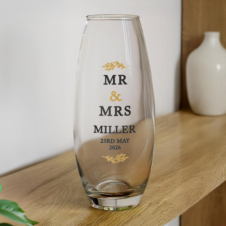 Personalised Couples Bullet Vase, The Personal Shop, personalised gifts