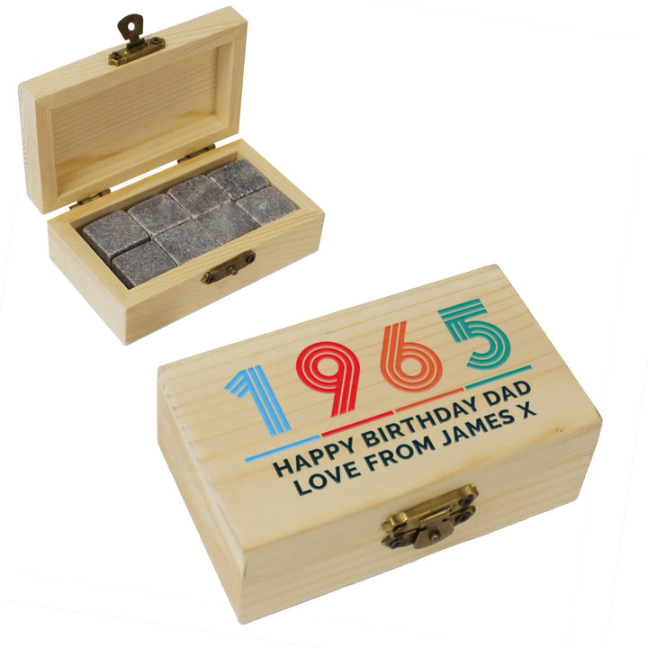 Personalised Big Age Whisky Stones, The Personal Shop, personalised gifts