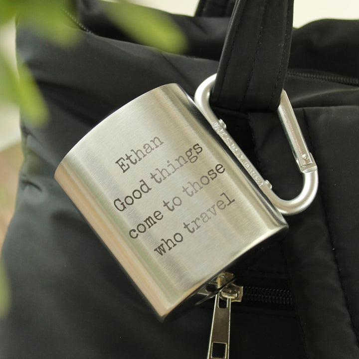 Personalised Free Text Metal Mug, The Personal Shop, personalised gifts