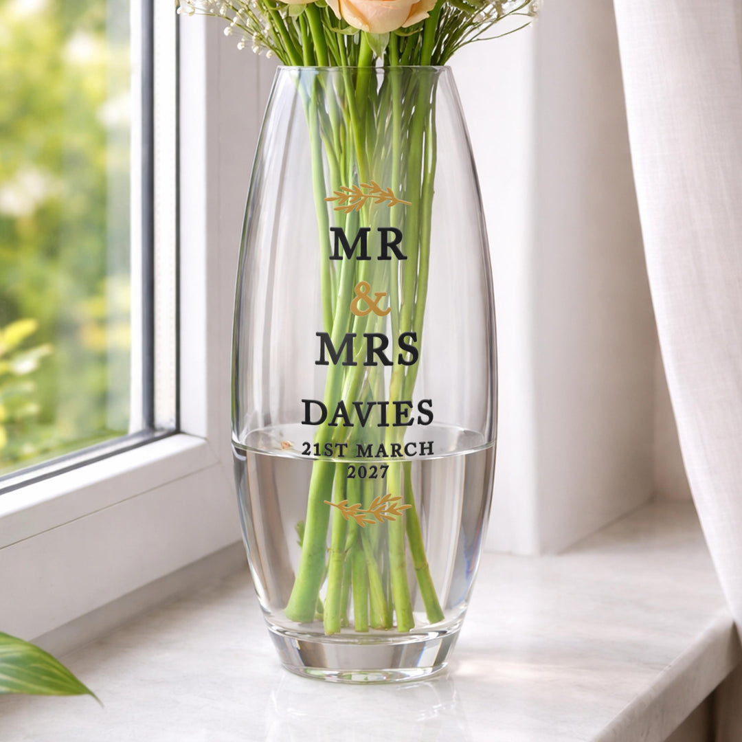 Personalised Couples Bullet Vase, The Personal Shop, personalised gifts