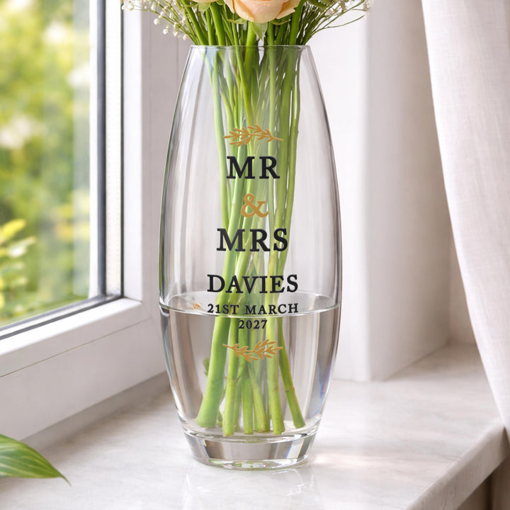 Personalised Couples Bullet Vase, The Personal Shop, personalised gifts